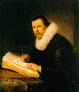 REMBRANDT Harmenszoon van Rijn A Scholar oil painting on canvas